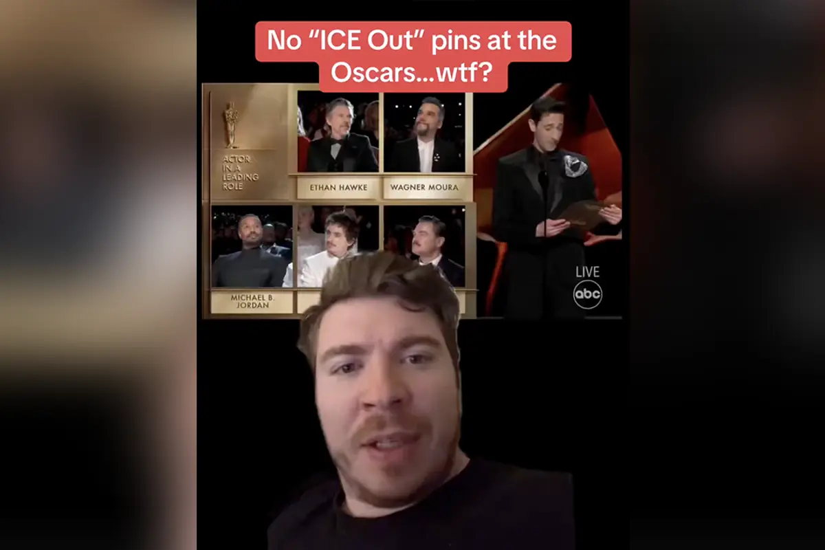 ICE...in? TikToker can't help but notice the lack of celebrity anti-ICE virtue signalling at the Oscars