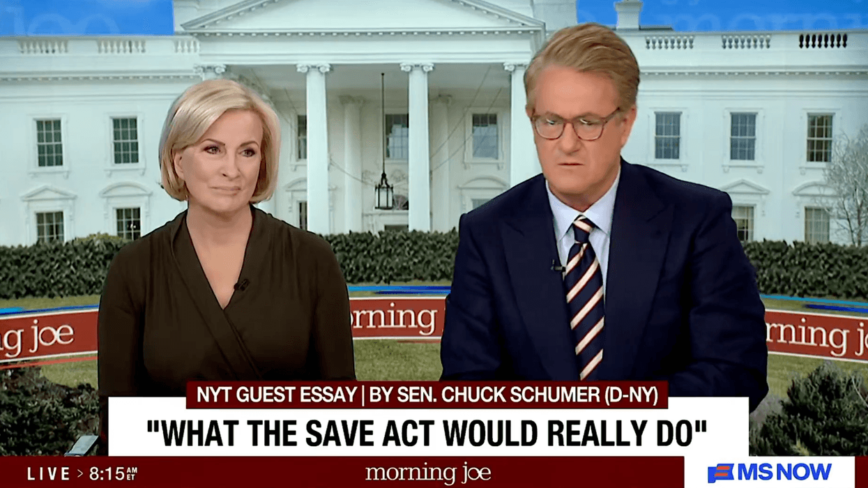 Morning Joe admits they're all clueless nincompoops, thinks it's a flex on why you should oppose the SAVE act