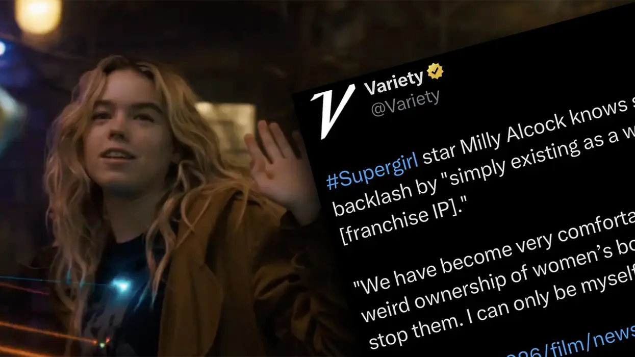"Supergirl" actress didn't quite make political comment that hacks at "Variety" claim she did, but clicks don't bait themselves