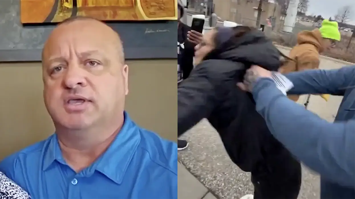 Male who assaulted a female TPUSA reporter from behind cries about backlash, says he may have to leave America