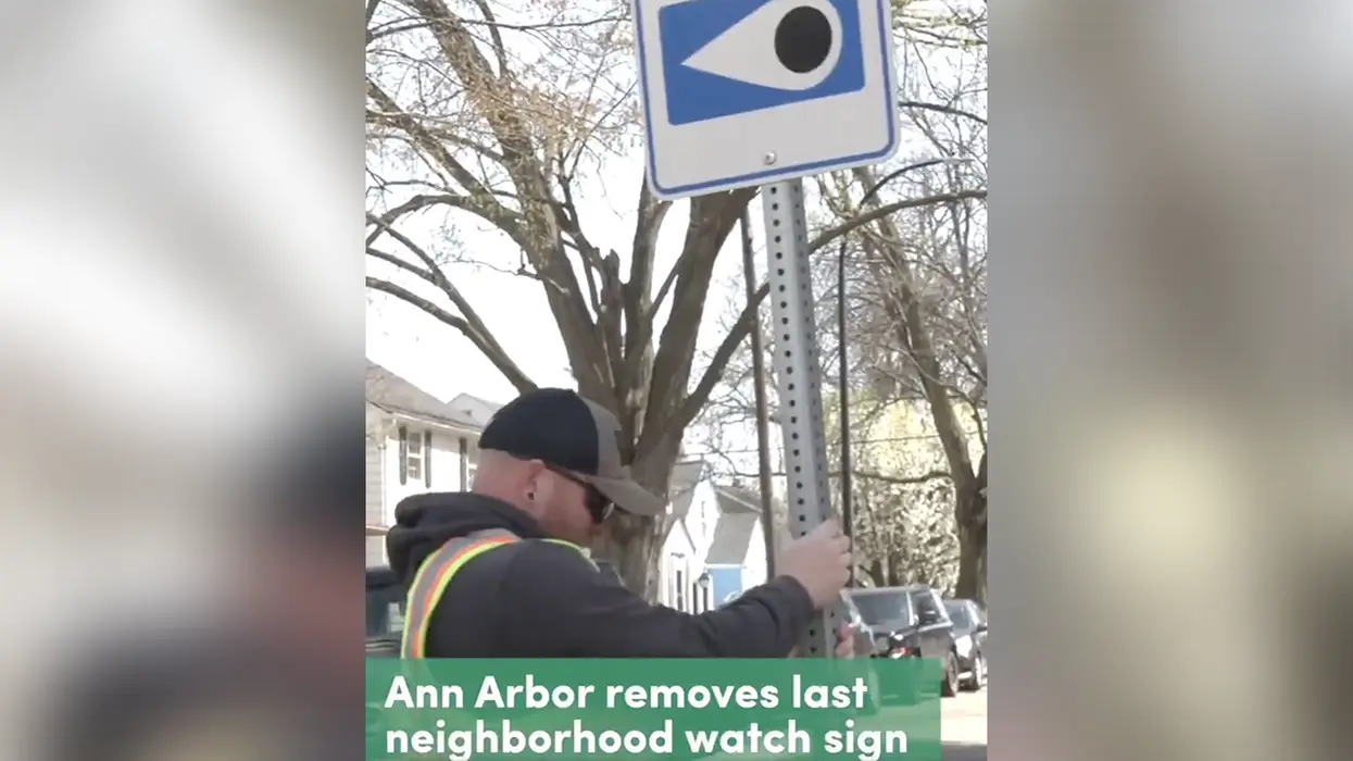 Ann Arbor cures racism once and for all by (checks notes) removing Community Watch signs