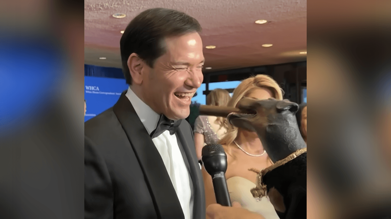 Marco Rubio assaults a dog hand puppet, and he may have just become the 2028 frontrunner