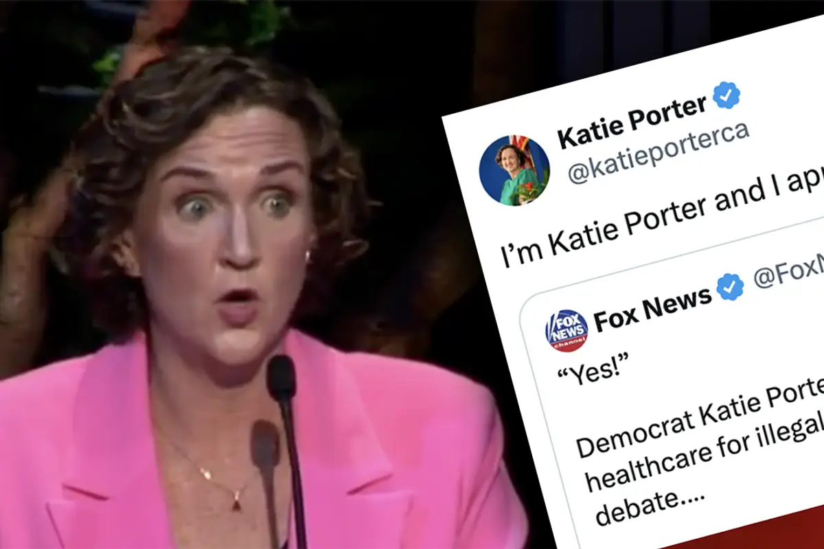 Katie Porter just threw mashed potatoes on Democrat plans to LIE and say they DON'T want taxpayer-funded healthcare for illegals