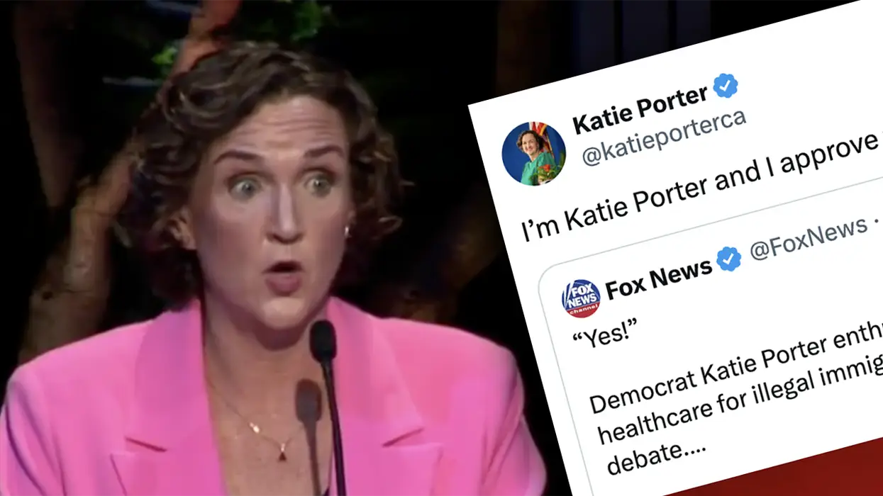 Katie Porter just threw mashed potatoes on Democrat plans to LIE and say they DON'T want taxpayer-funded healthcare for illegals