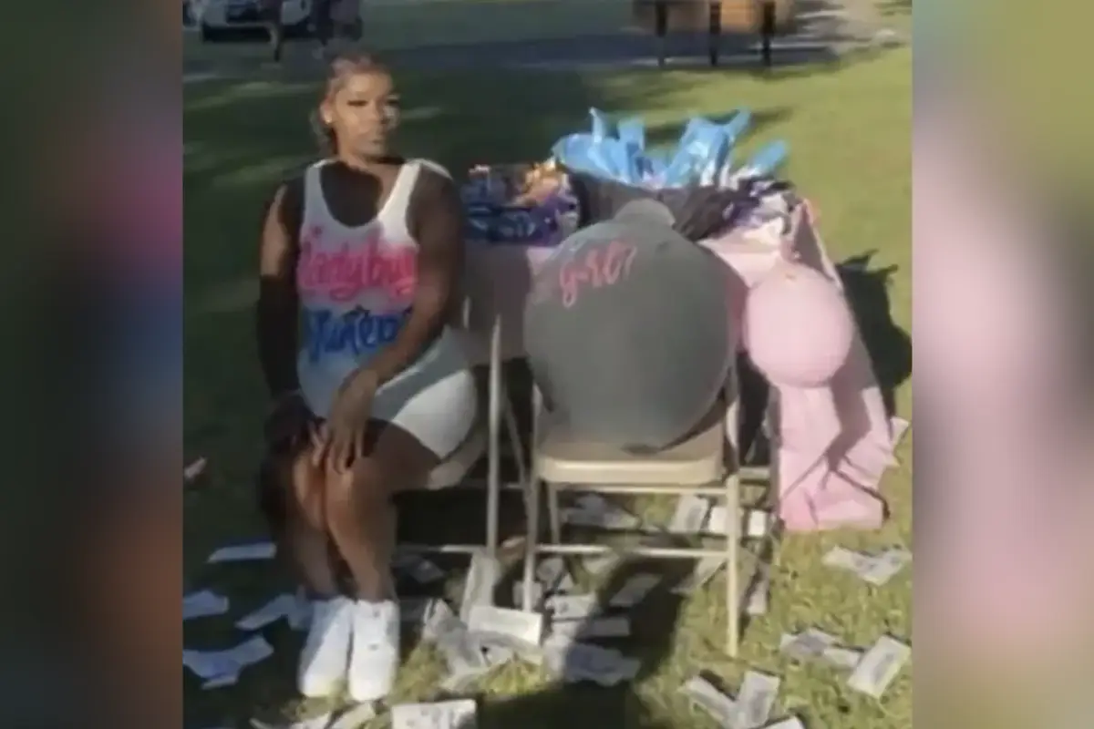 Woman celebrates Mother's Day with a gender reveal party...where she pops abortion pills