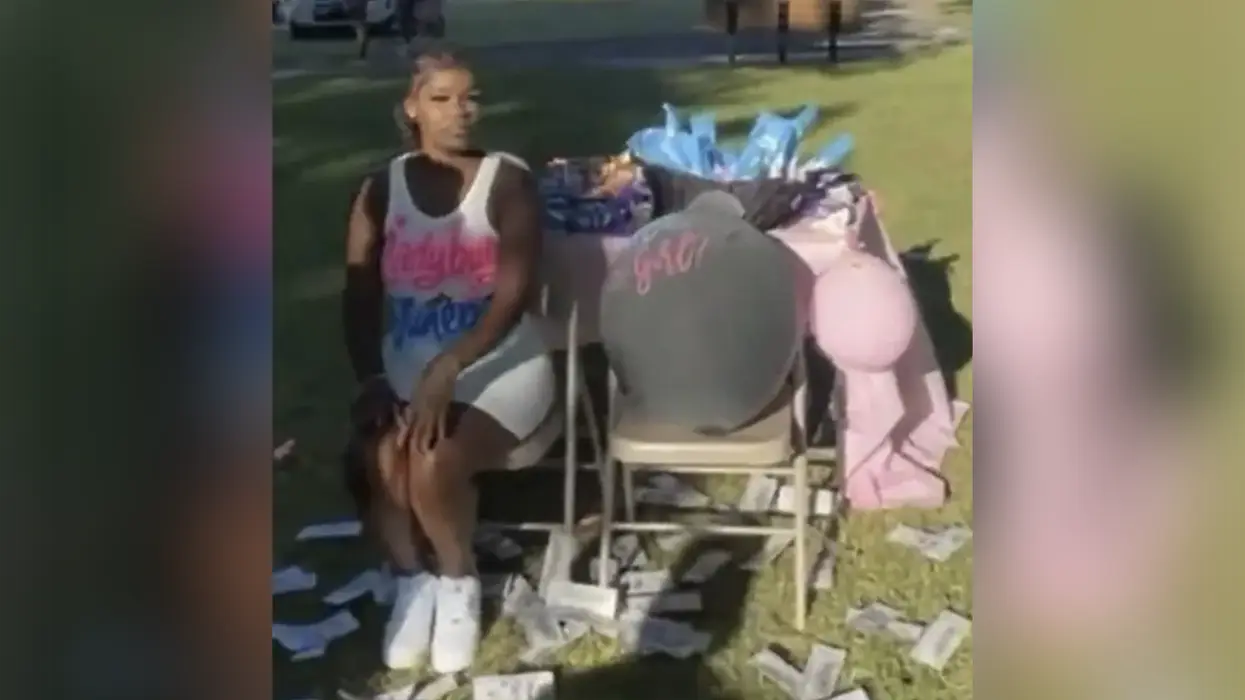 Woman celebrates Mother's Day with a gender reveal party...where she pops abortion pills