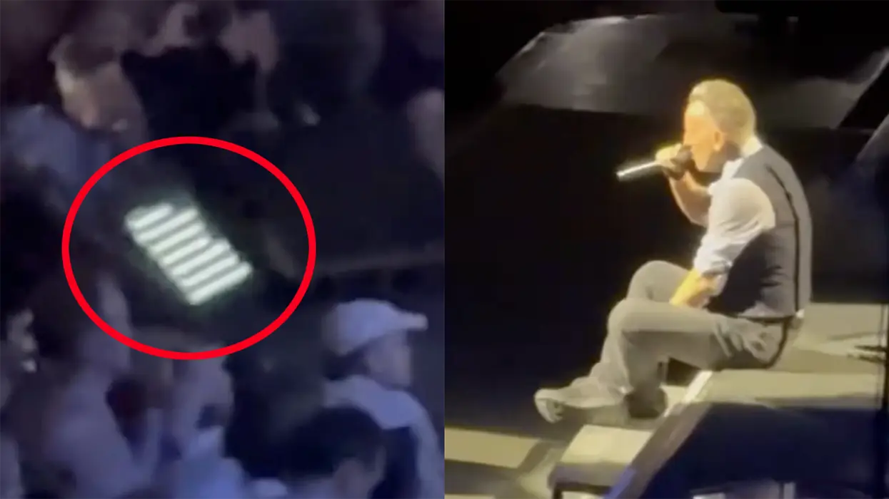 Bruce Springsteen busted needing a teleprompter to remember the words to his silly anti-Trump rant