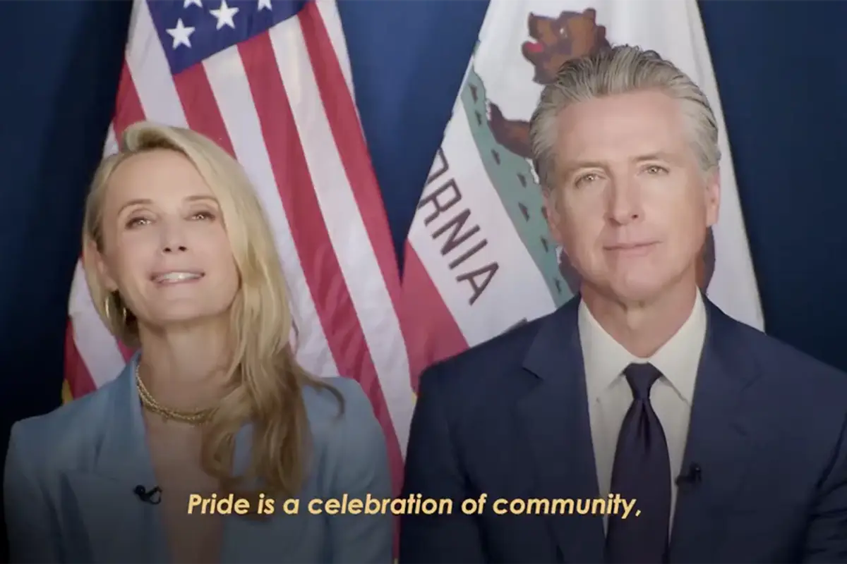 Gavin Newsom and his wife release message saying how proud they are of you...but only if you're on the LGBTQ spectrum