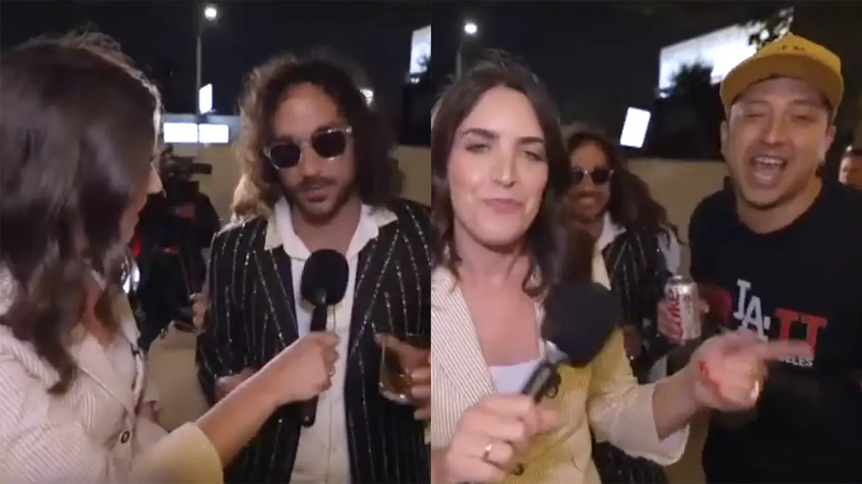 Drunk Spencer Pratt supporters cut loose on the media while waiting for results to come in
