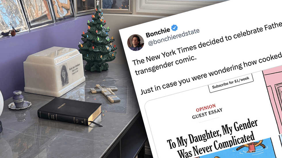 NYT "celebrates" Father's Day with a trans comic, and an angel dad on another Father's Day without his daughter is pissed
