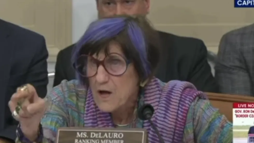 Purple-Haired democrat has hysterical hissy fit after Trump's DHS Chair puts her in her place over Biden's missing kids