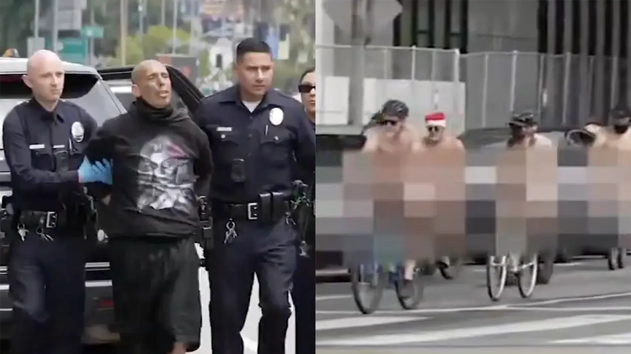 Man arrested for shooting his BB gun at cyclists who were indecently exposing themselves in public