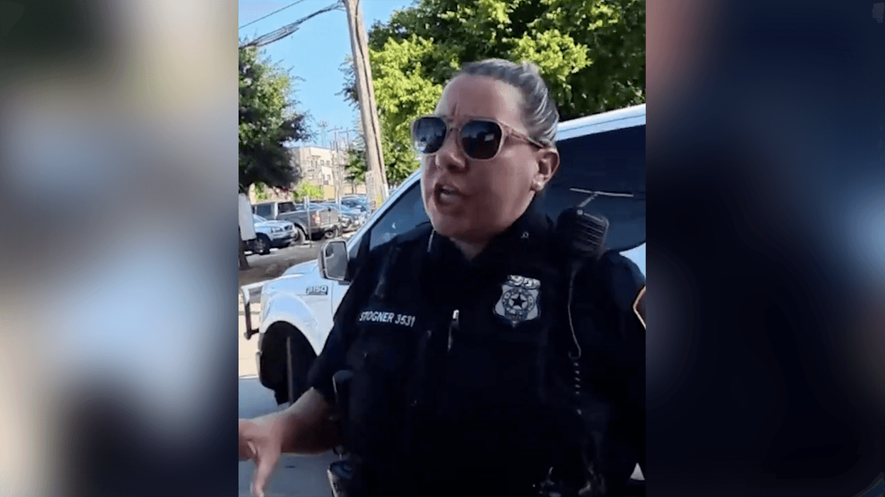 Cop threatens Christian preacher for "offensive" speech outside of a Pride event...in America