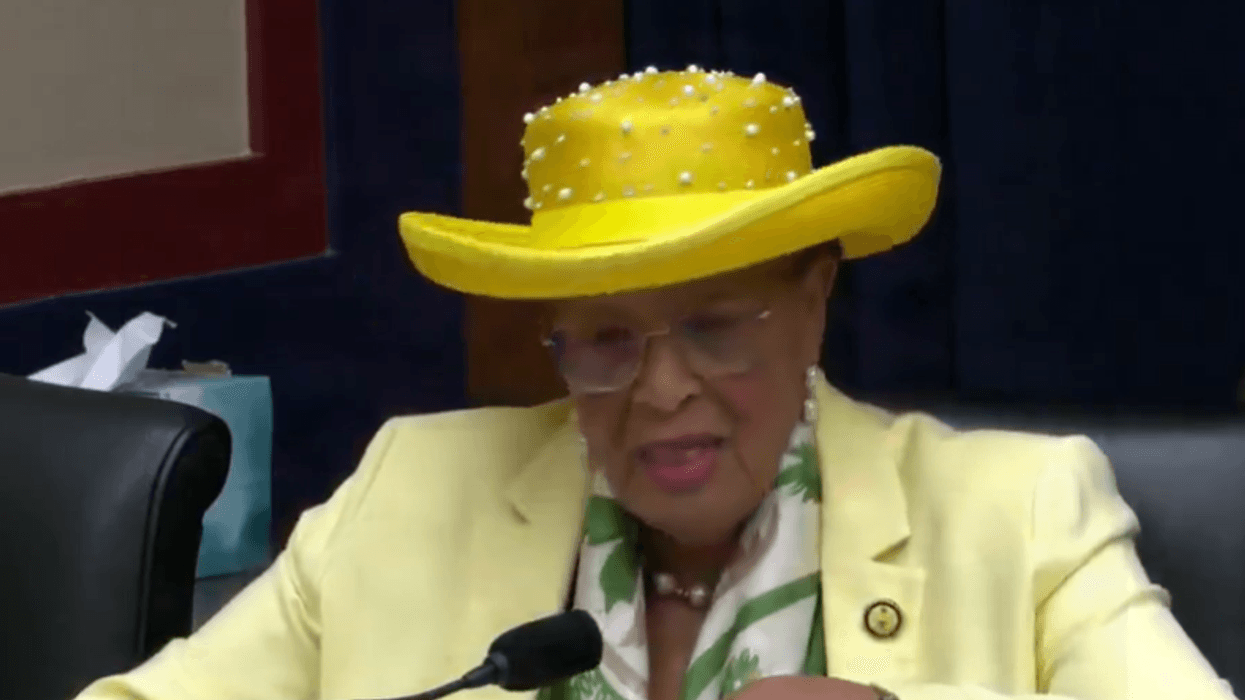 Democrat congresswoman with silly hat: DEI totally saves lives or something