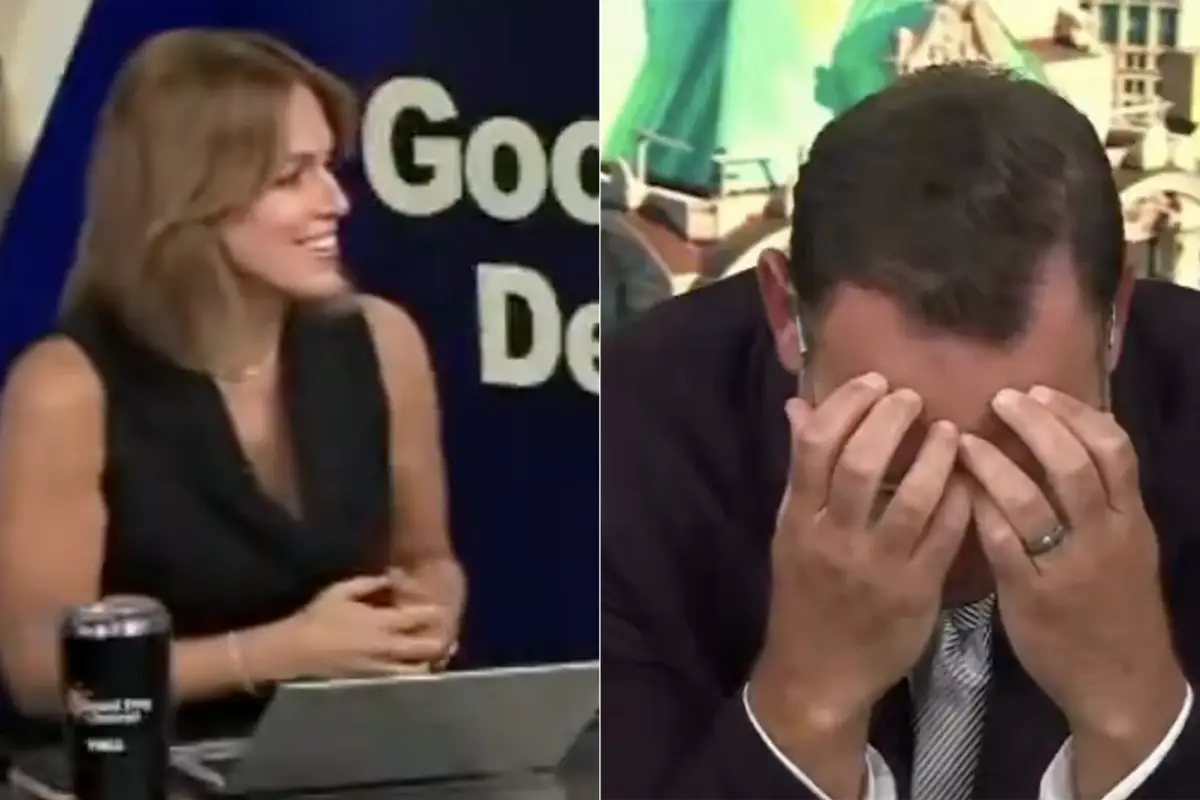 Chaos ensues as female reporter asks co-host if he could ever "eat beaver." You know, for survival...