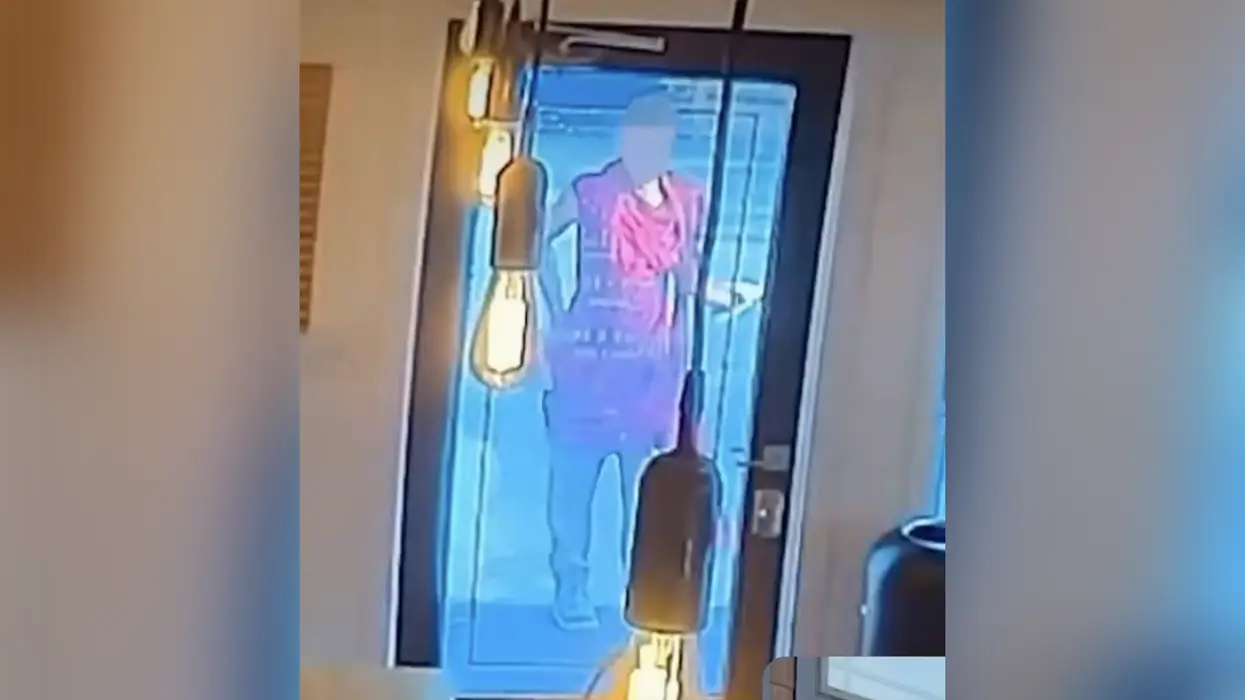 Man wearing a dress smashes window of an anti-ICE coffee shop, now the owner is begging for help