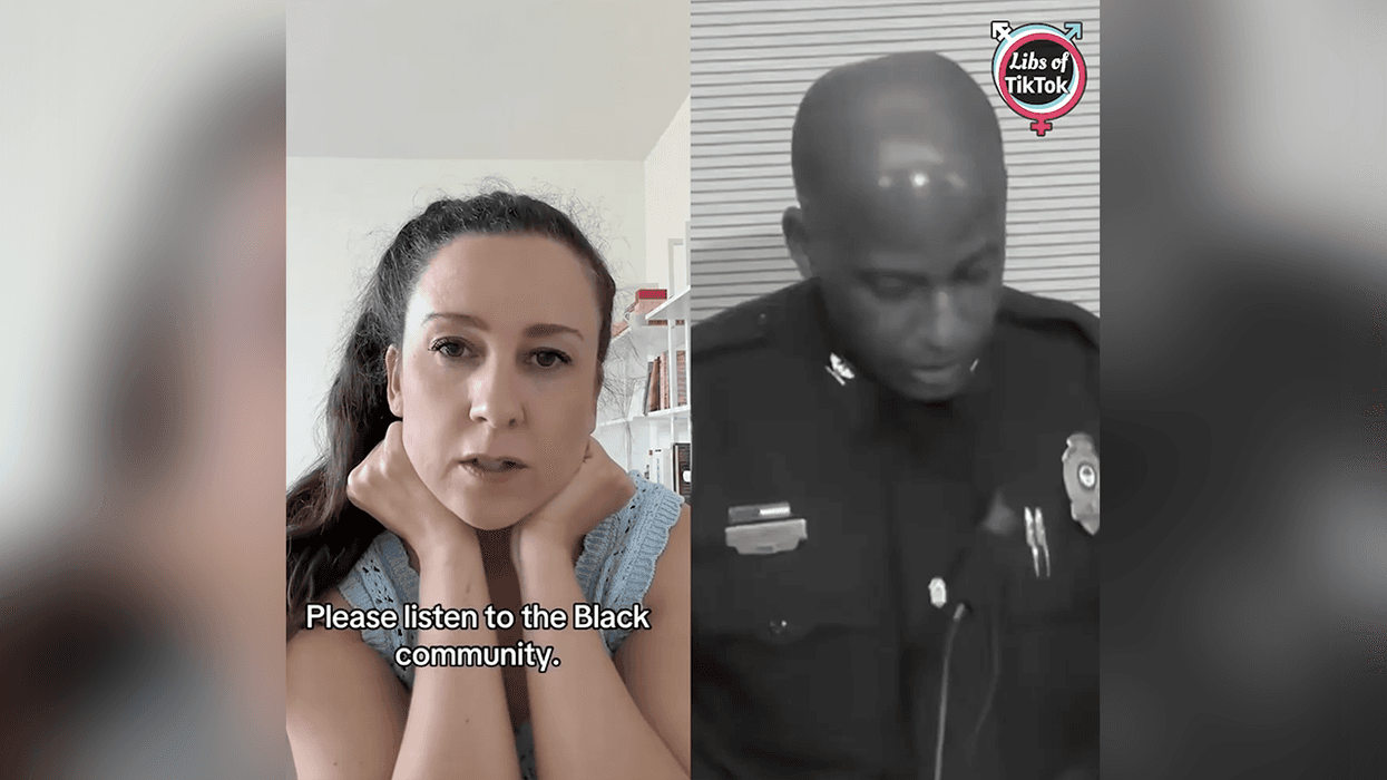 Ms. Rachel's shameless racial pandering gets brutally fact-checked by a black sheriff