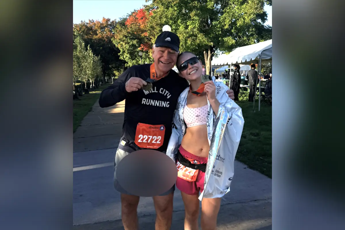 Tampon Tim Walz's daughter posts a photo of him that...did he just piss his pants?