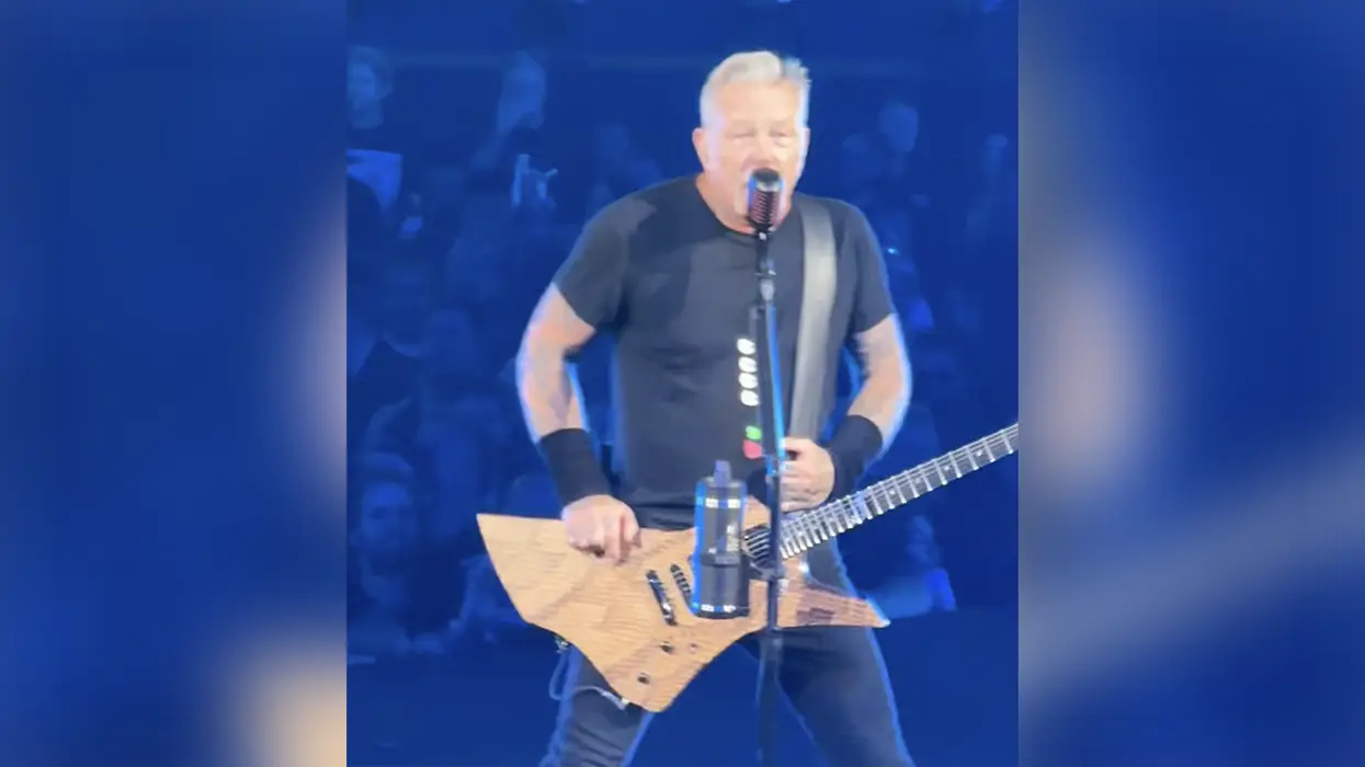 Metallica's James Hetfield tells losers like Macklemore where they can stick their political lectures (we're paraphrasing)
