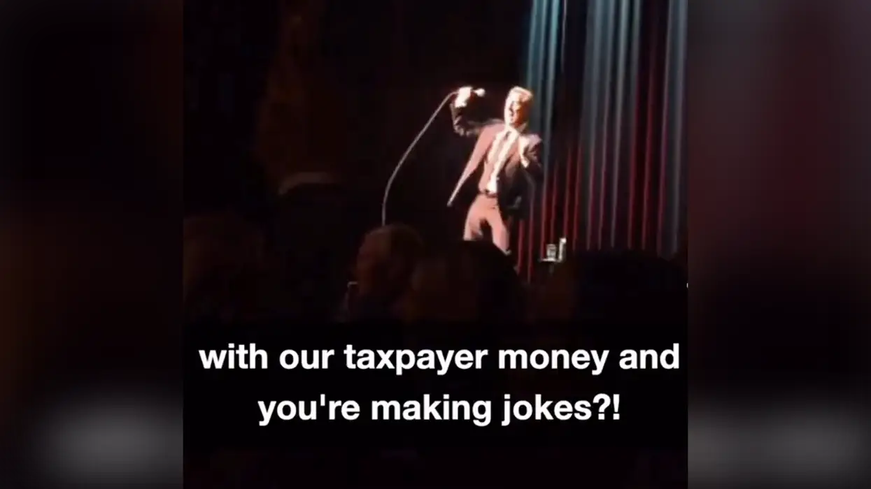 Jerry Seinfeld hilariously reminds a pro-Palestine heckler how much better he is at this than her