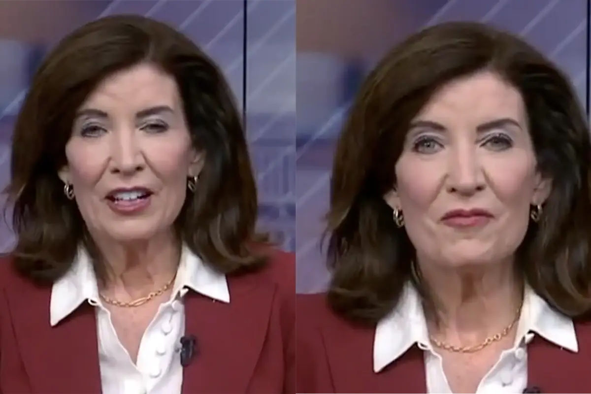 NY Gov Kathy Hochul short-circuits live on television, and that's before her GOP opponent wrecks her in a debate