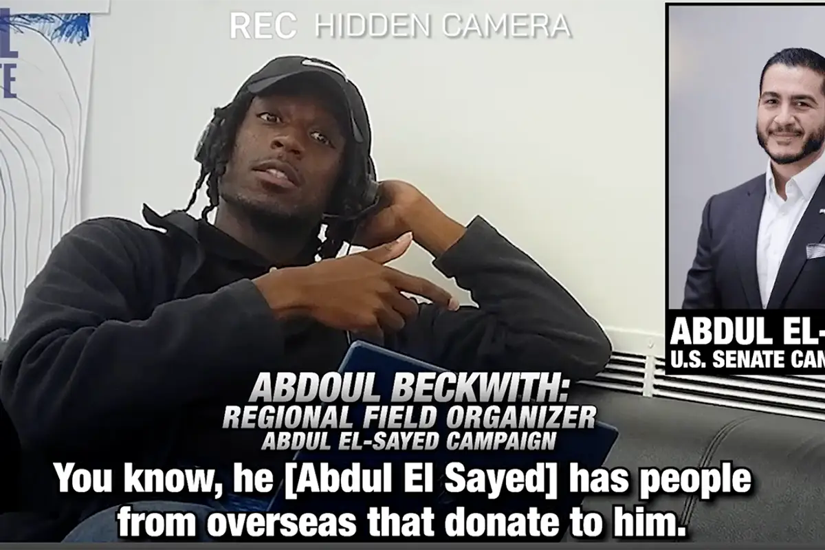 Abdul El-Sayed organizer busted admitting candidate takes overseas donations, is pro-Hamas