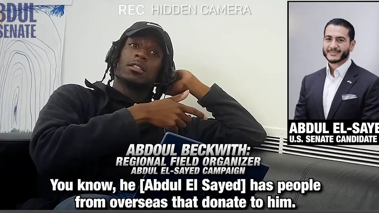 Abdul El-Sayed organizer busted admitting candidate takes overseas donations, is pro-Hamas