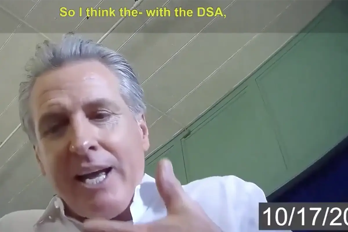 Gavin Newsom admits on undercover video that he is all in with socialists taking over the Democrat Party