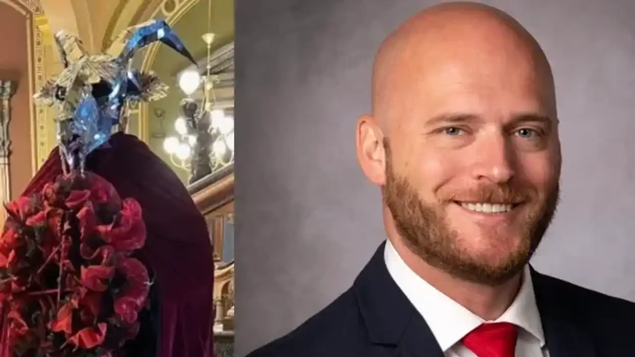 Christian Vet Charged With Hate Crime For Taking a Patriotic Stand Against Satanic Statue Displayed at Iowa's Capitol