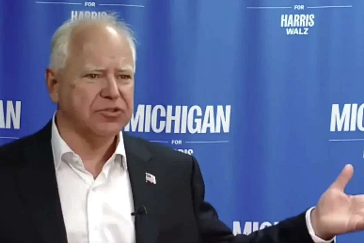 Tampon Tim Walz attempts to "talk to all the guys" about how important abortion is this year, fails