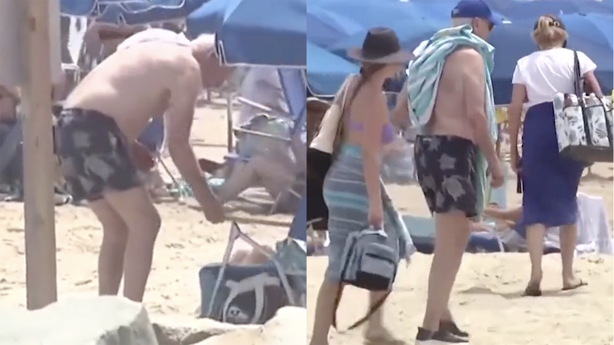 Joe Biden hits the beach.