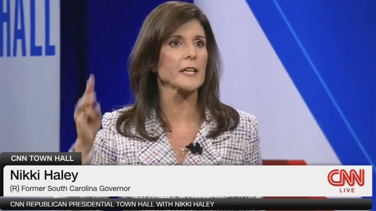 Nikki Haley takes part in a CNN Presidential Town Hall with Jake Tapper on June 4th, 2023