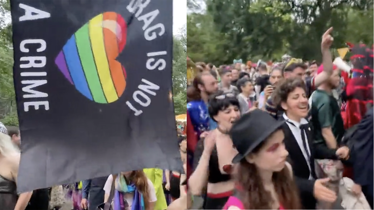 NYC Drag March goes on in defiance of critics