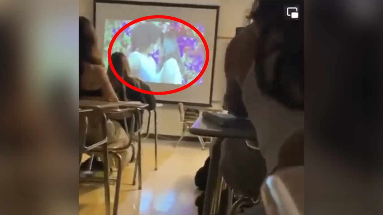 Parents of kids at Edison High School in Huntington Beach, California say this video was played to their kids in math class.