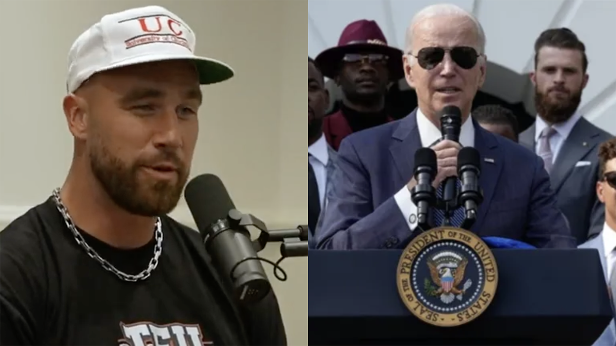 Travis Kelce discusses Joe Biden on "Pardon My Take"