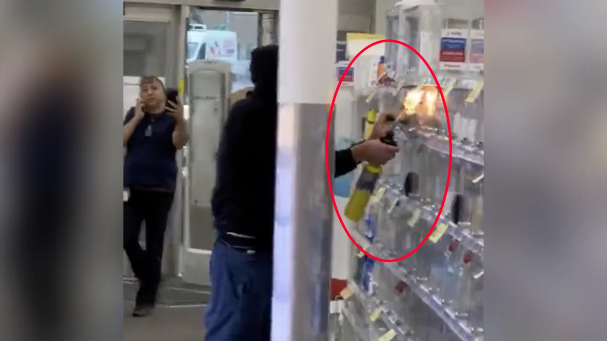 Watch: Dude shoplifts a Walgreens with a freakin' blowtorch because I guess that's where we're at now