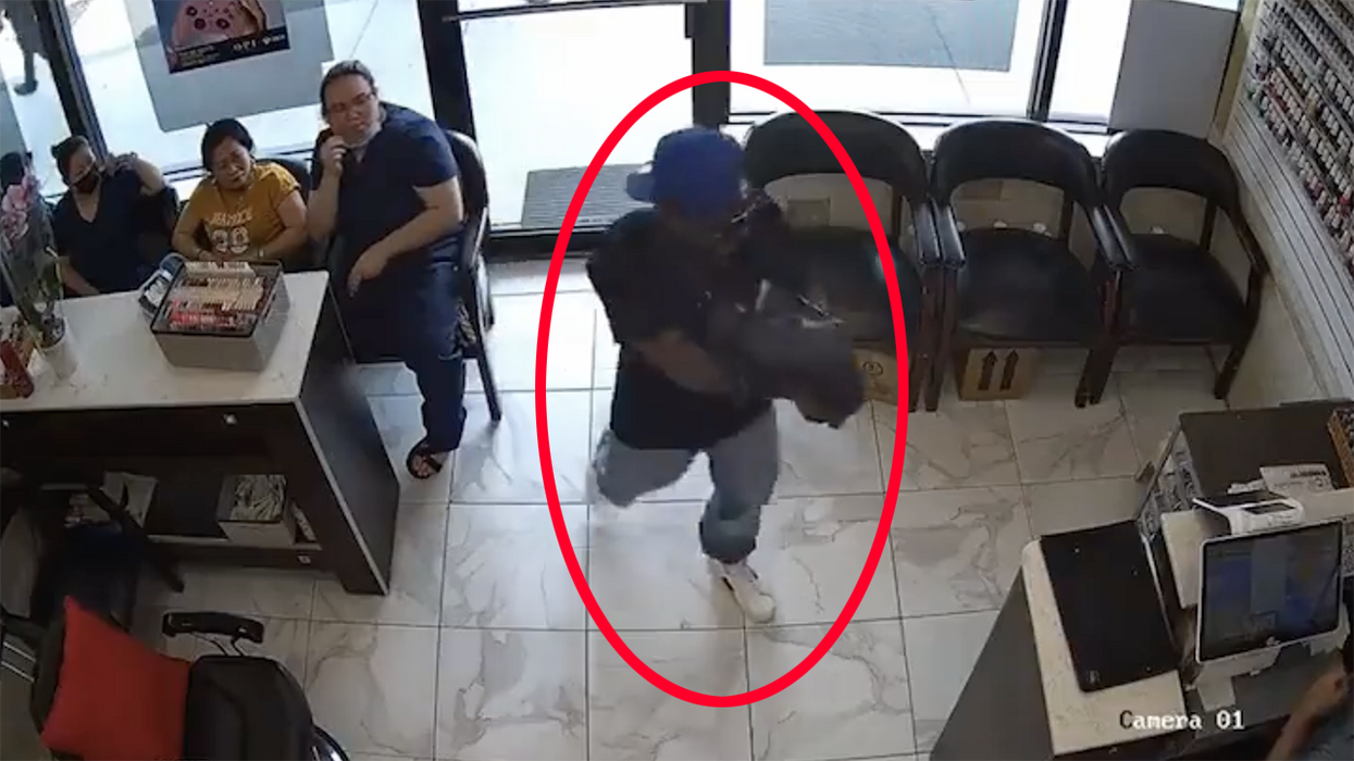 WATCH: Robber walked into a Buckhead nail spa. No one cared.