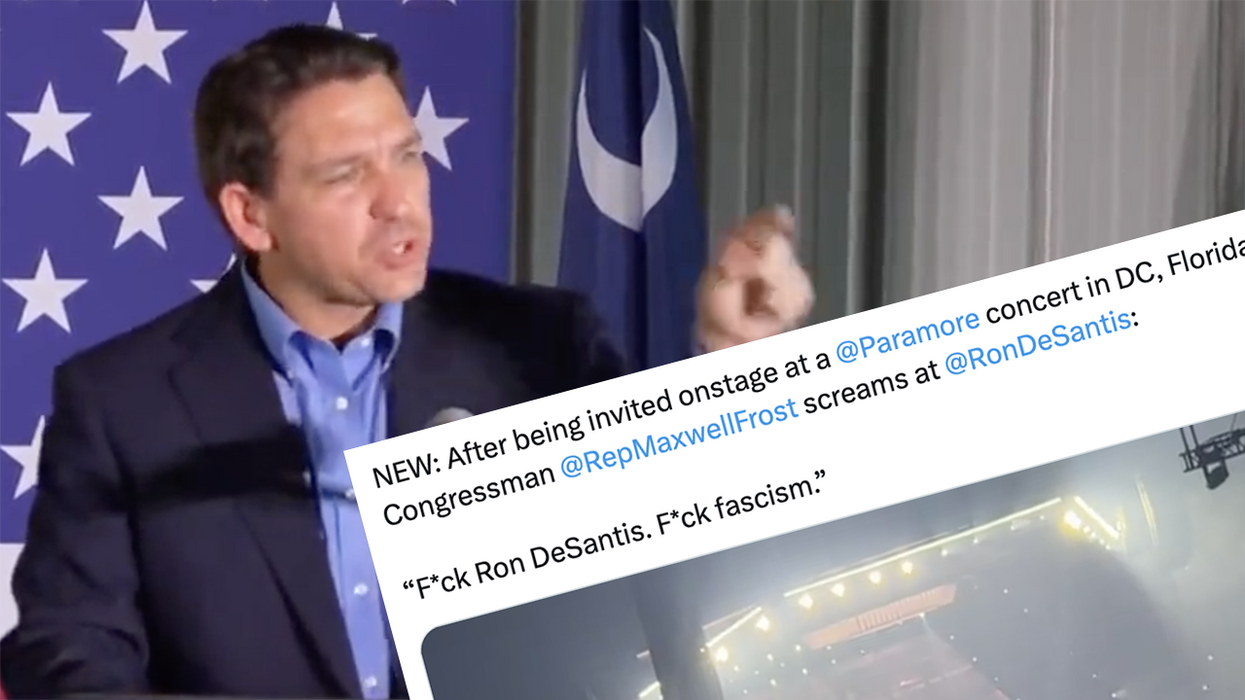 Zoomer congressman Maxwell Frost hopped on stage at a Paramore concert in Washington DC to attack presidential candidate Ron DeSantis